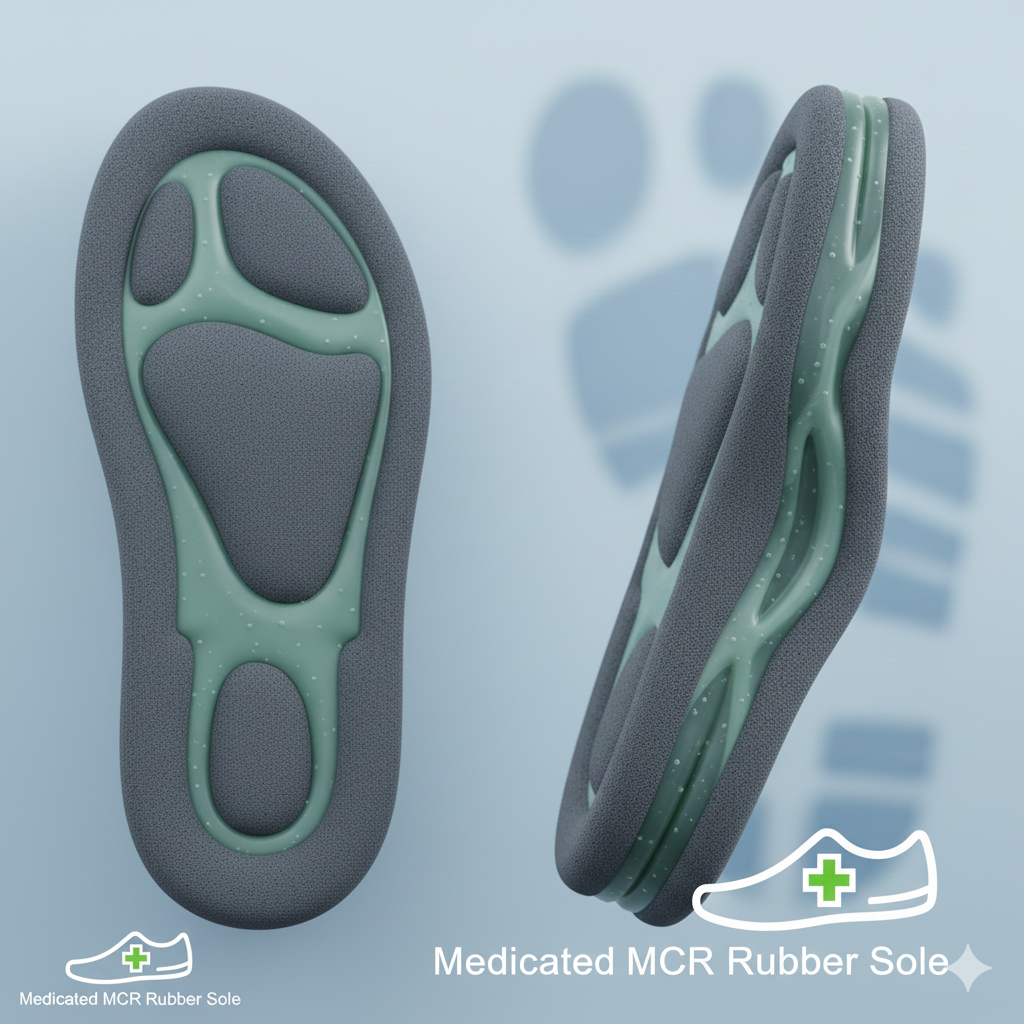 Medicated MCR Rubber Sole
